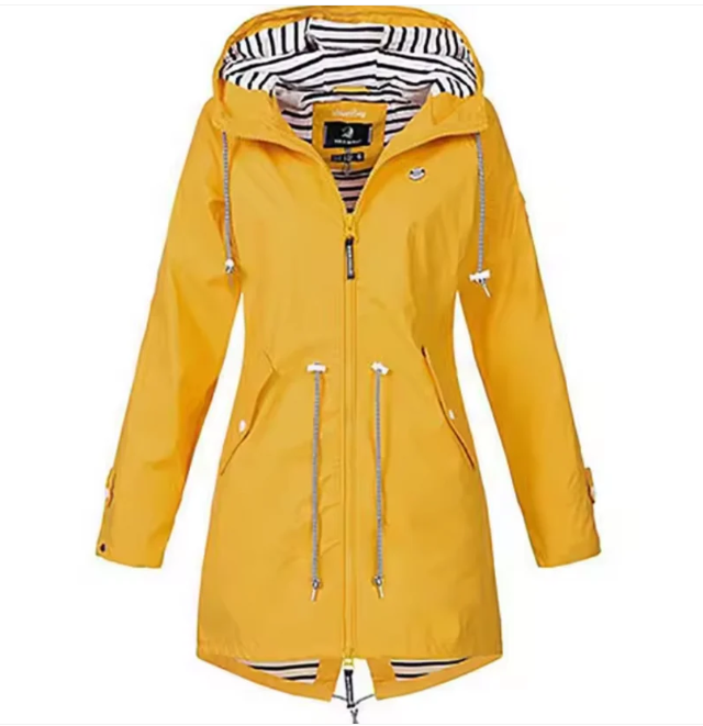 Hooded Rain Jacket | Water-Resistant Spring Jacket