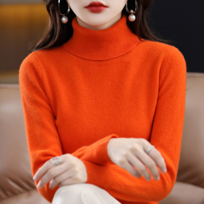 Roll-Neck Cashmere-Blend Jumper