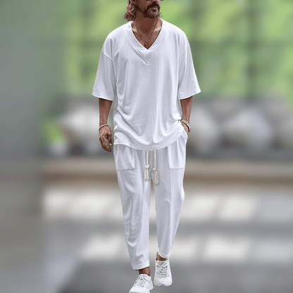 Men's Tracksuit | Oversized Long-Sleeve Cotton Set