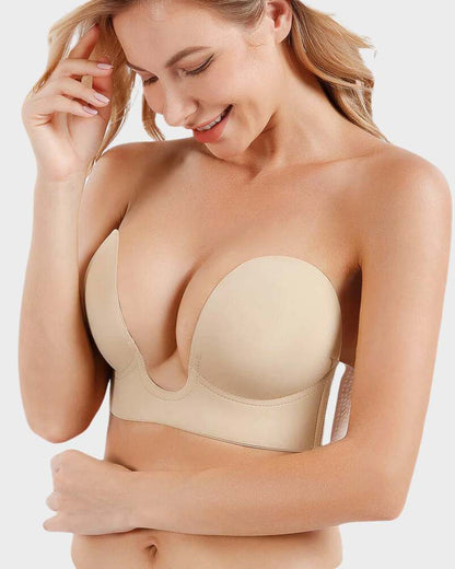 Strapless Bra | Seamless Push-Up Plunge Bra