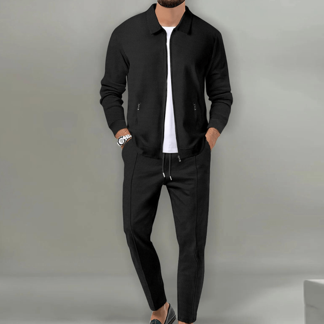 Men's Co-ord Set | Long-Sleeve Cotton Top & Trousers
