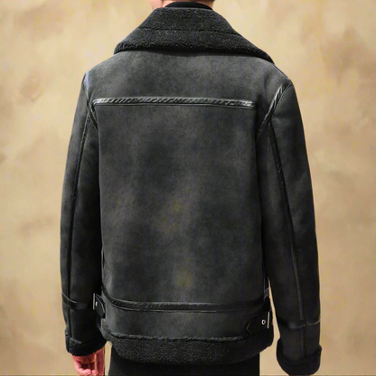 Coat | Belted Faux Suede Winter Coat