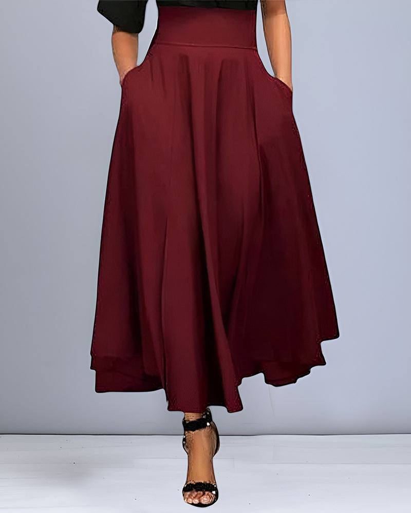 Women's Skirt | High-Waisted Midi Skirt