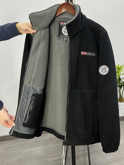 Warm High-Collar Outdoor Fleece Jacket