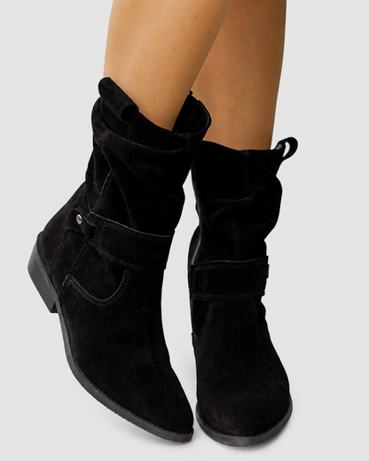 Ankle Boots | Orthopedic Suede Low-Heel Boots