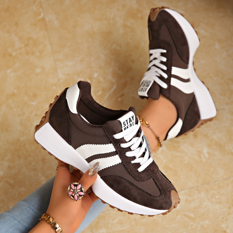 Orthopedic Platform Sneakers | Retro Chunky Lace-Up Trainers