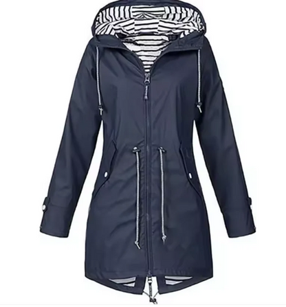 Hooded Rain Jacket | Water-Resistant Spring Jacket
