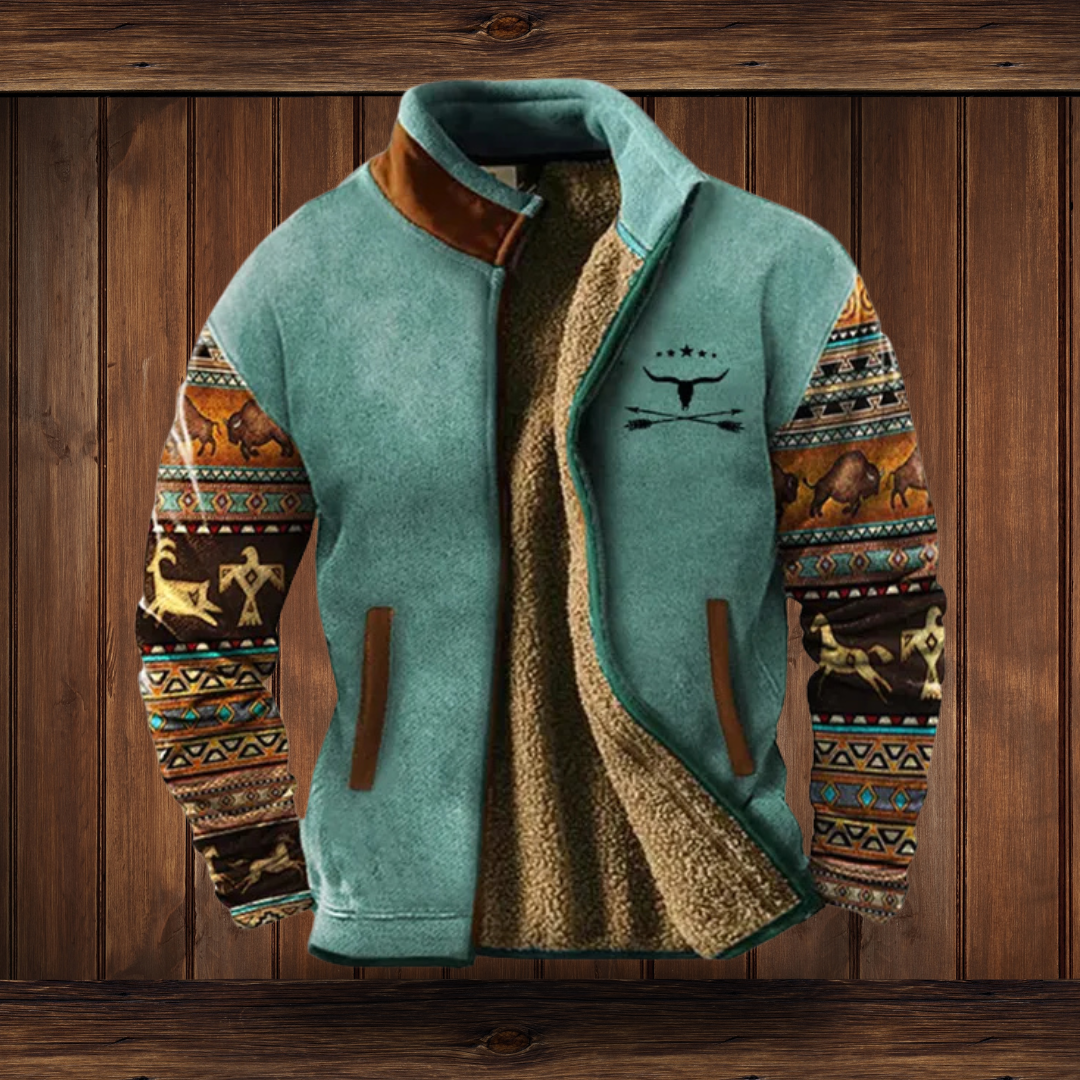 Casual Jacket | Full-Zip 3D Print Jacket