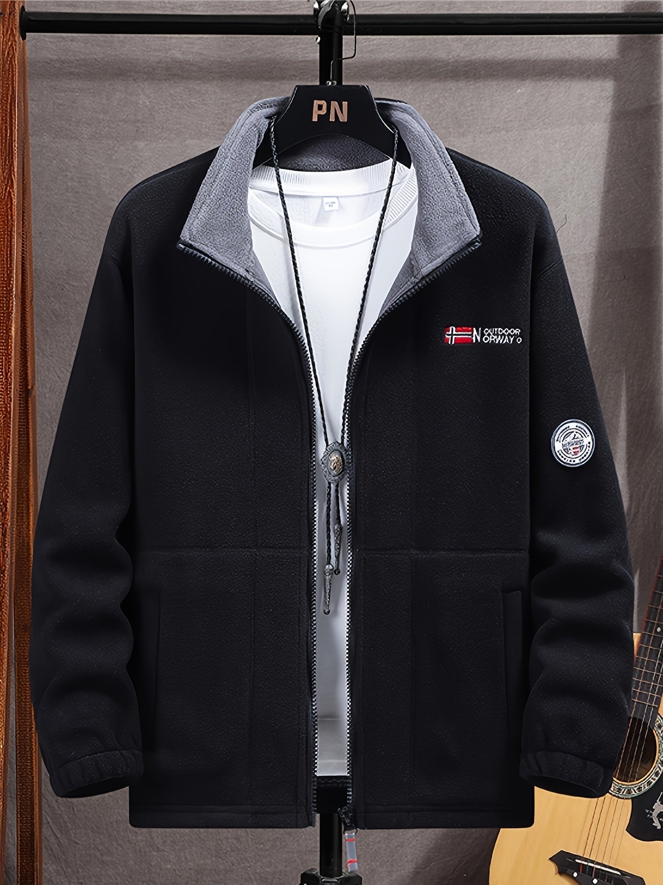Warm High-Collar Outdoor Fleece Jacket