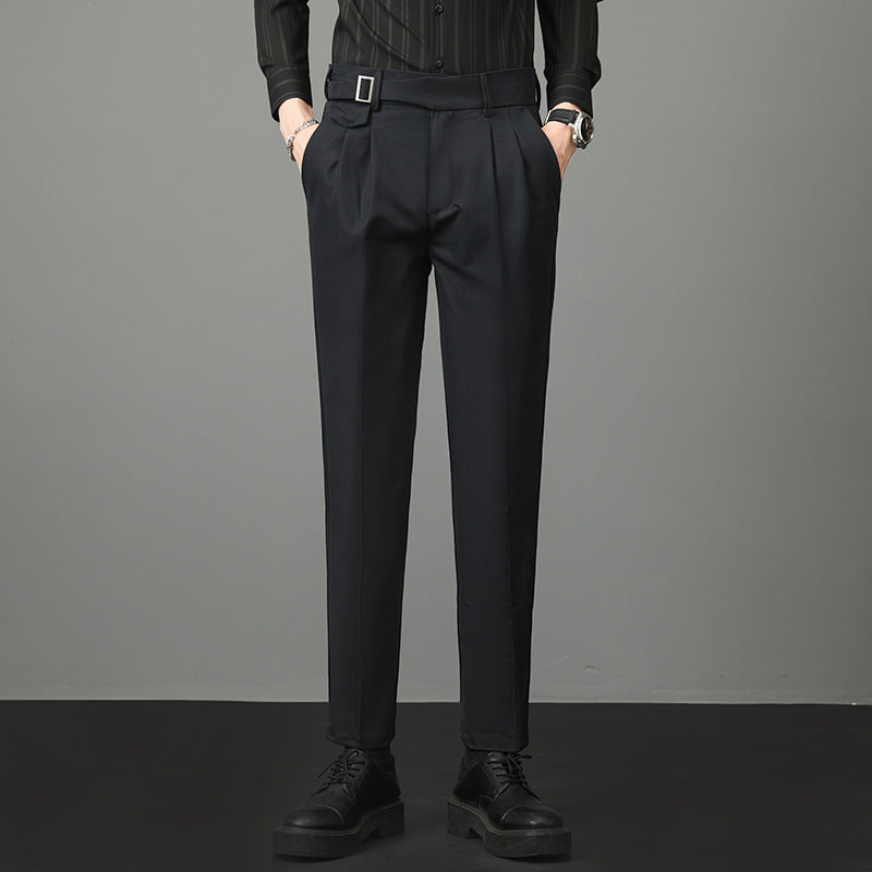 Men's Trousers | Slim-Fit Straight-Leg Trousers
