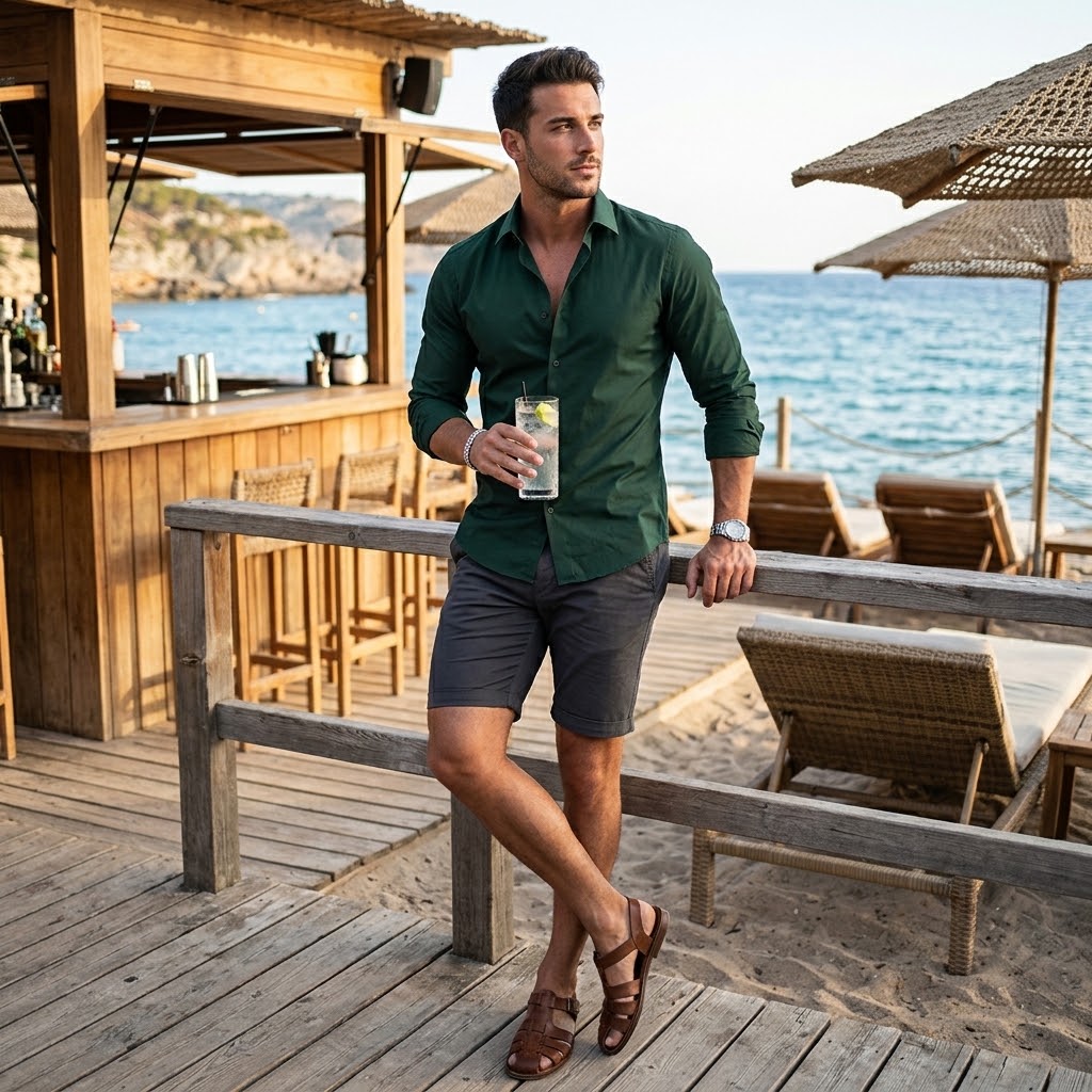 Shirt | Slim-Fit Long-Sleeve Button-Up Shirt