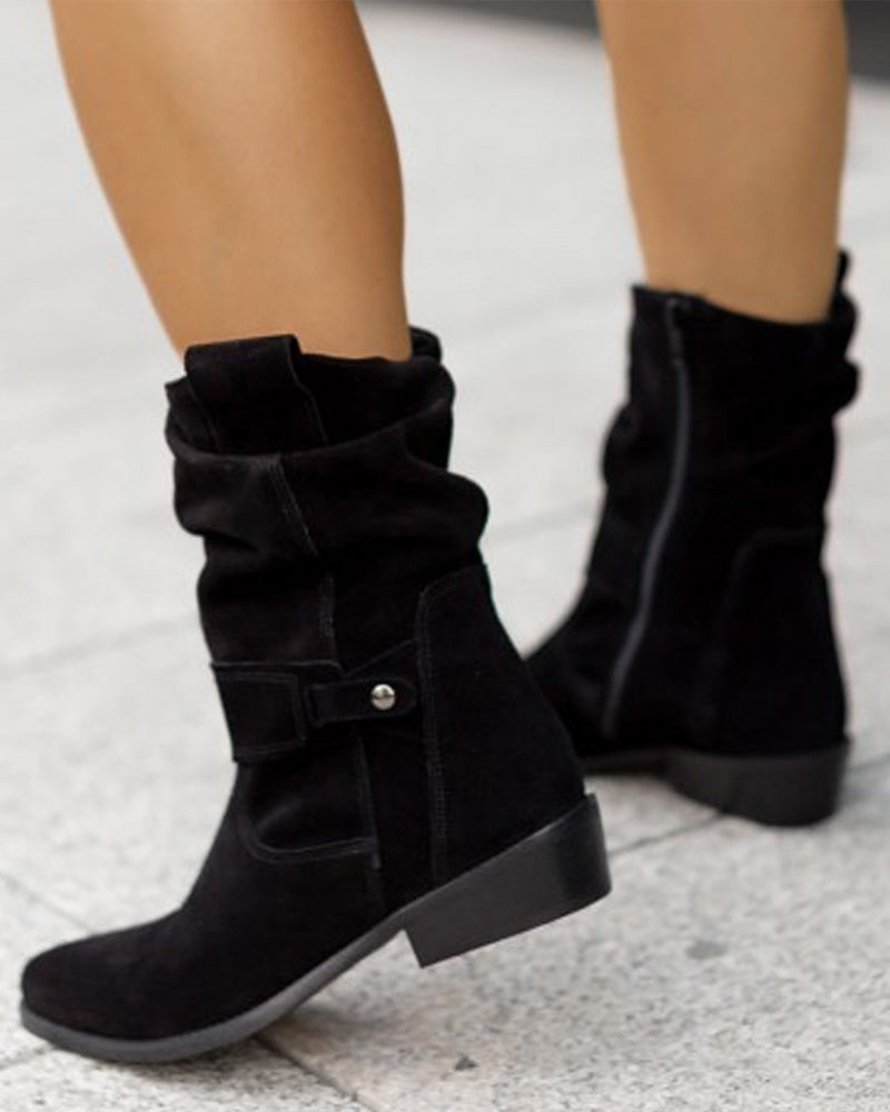 Ankle Boots | Orthopedic Suede Low-Heel Boots