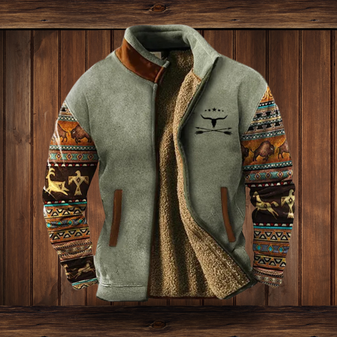 Casual Jacket | Full-Zip 3D Print Jacket