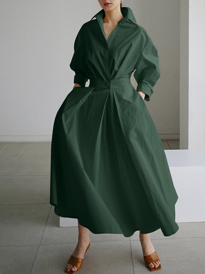 Long Dress | Elegant Flowing Linen Maxi Dress