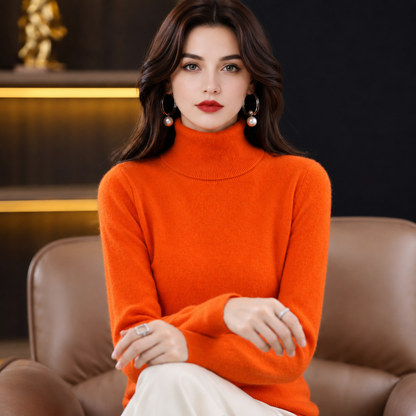 Roll-Neck Cashmere-Blend Jumper