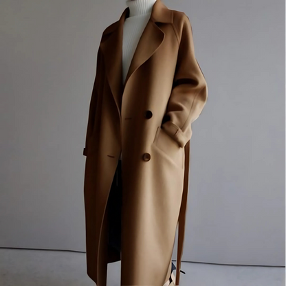 Women's classic wool-blend winter coat