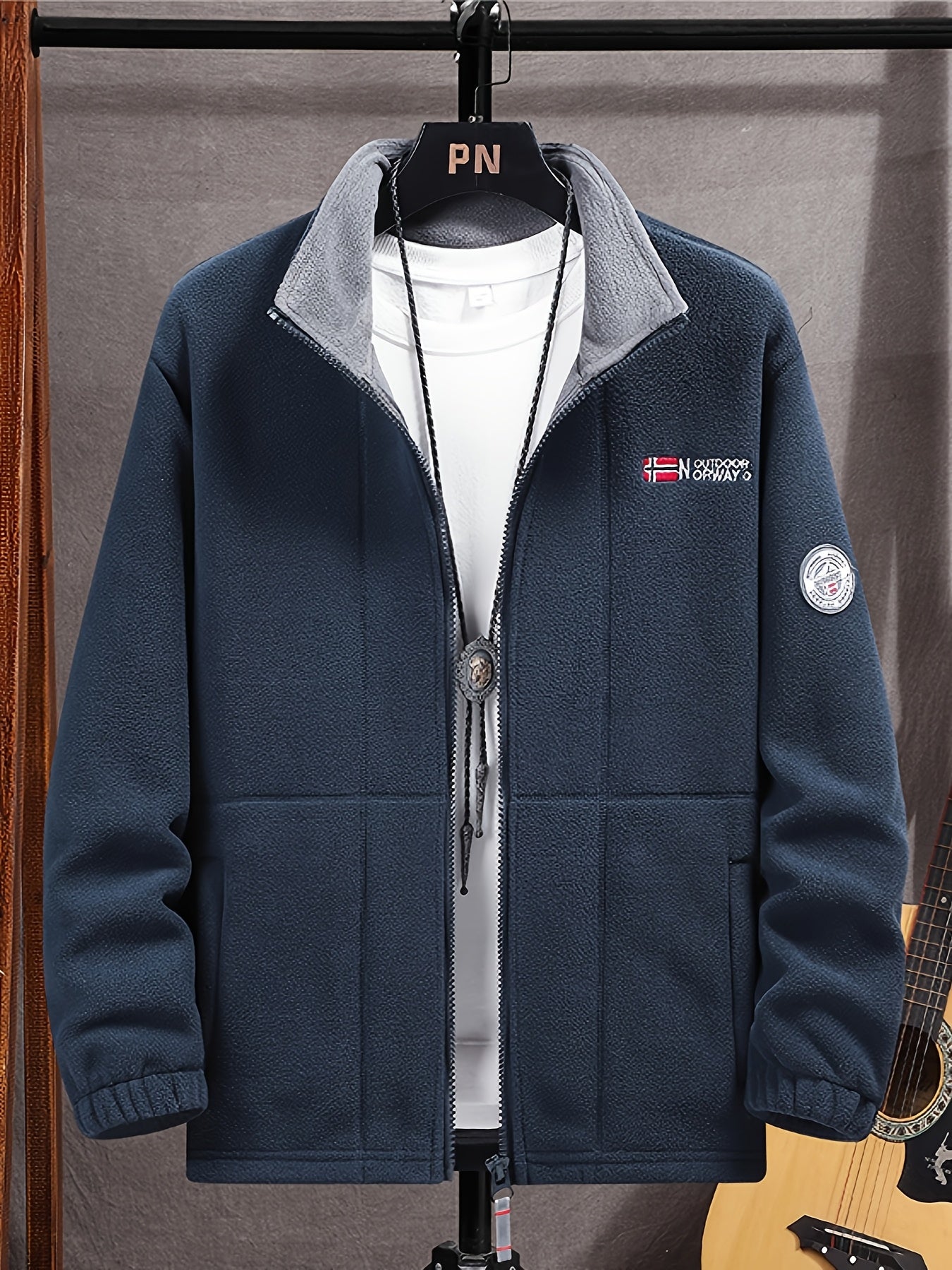 Warm High-Collar Outdoor Fleece Jacket