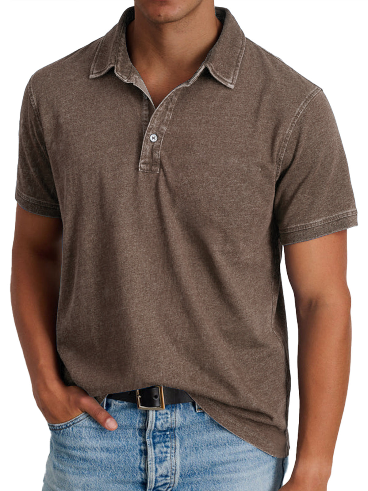 Classic Collared Cotton Polo Shirt