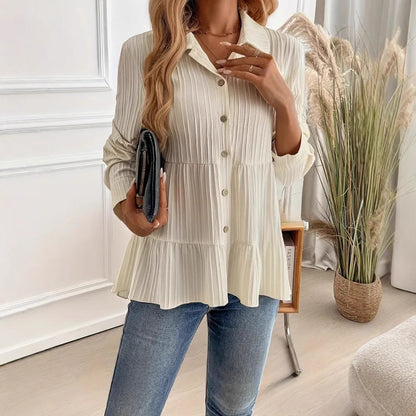 Women's Shirt | Cotton-Blend Pullover Shirt