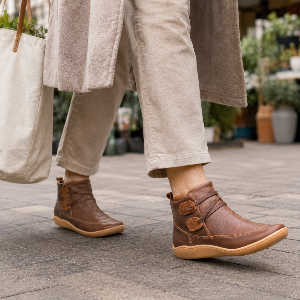 Orthopedic Leather Boots | Comfort Ankle Boots