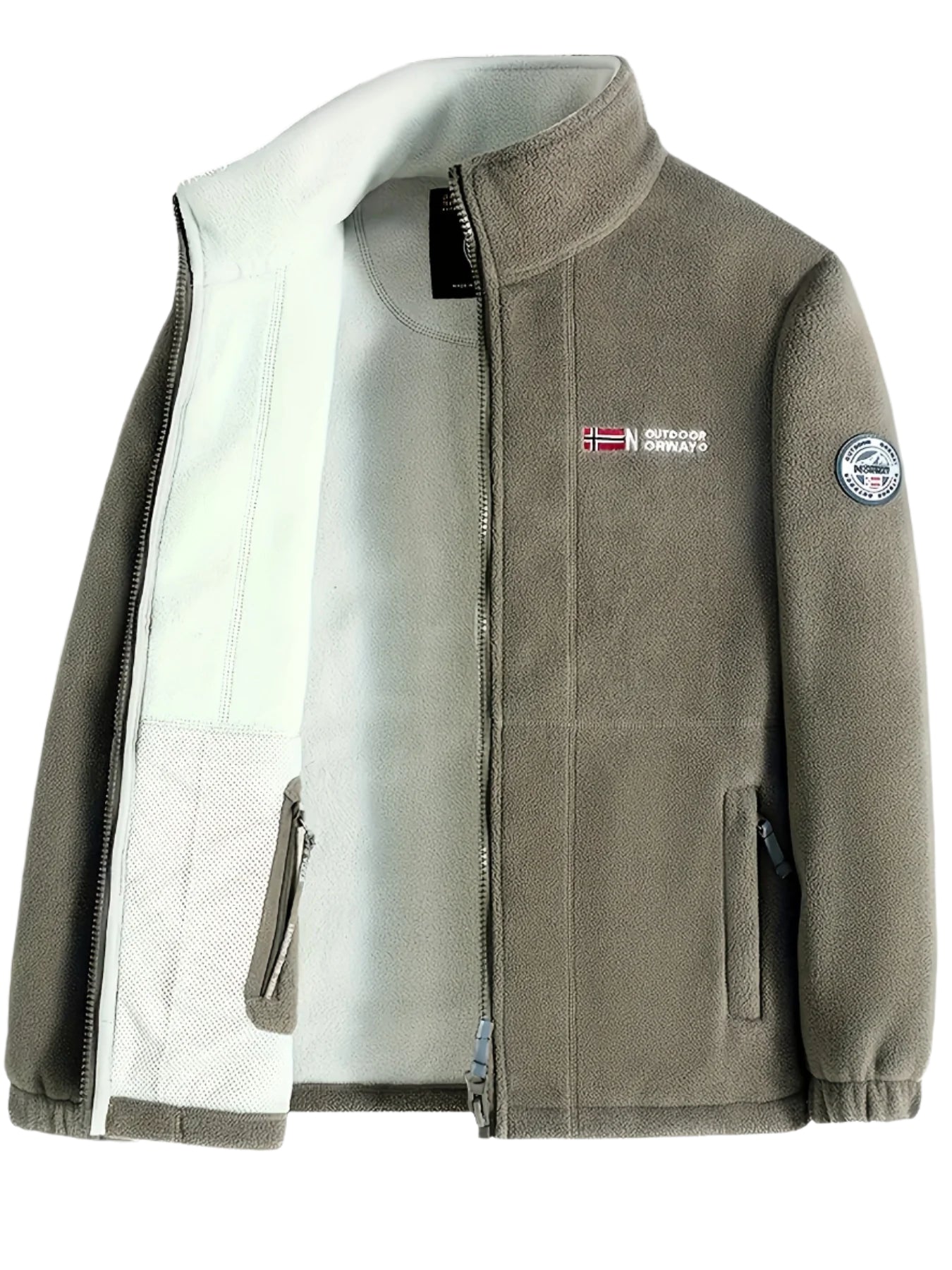 Warm High-Collar Outdoor Fleece Jacket
