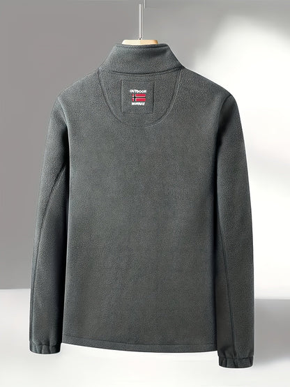 Warm High-Collar Outdoor Fleece Jacket