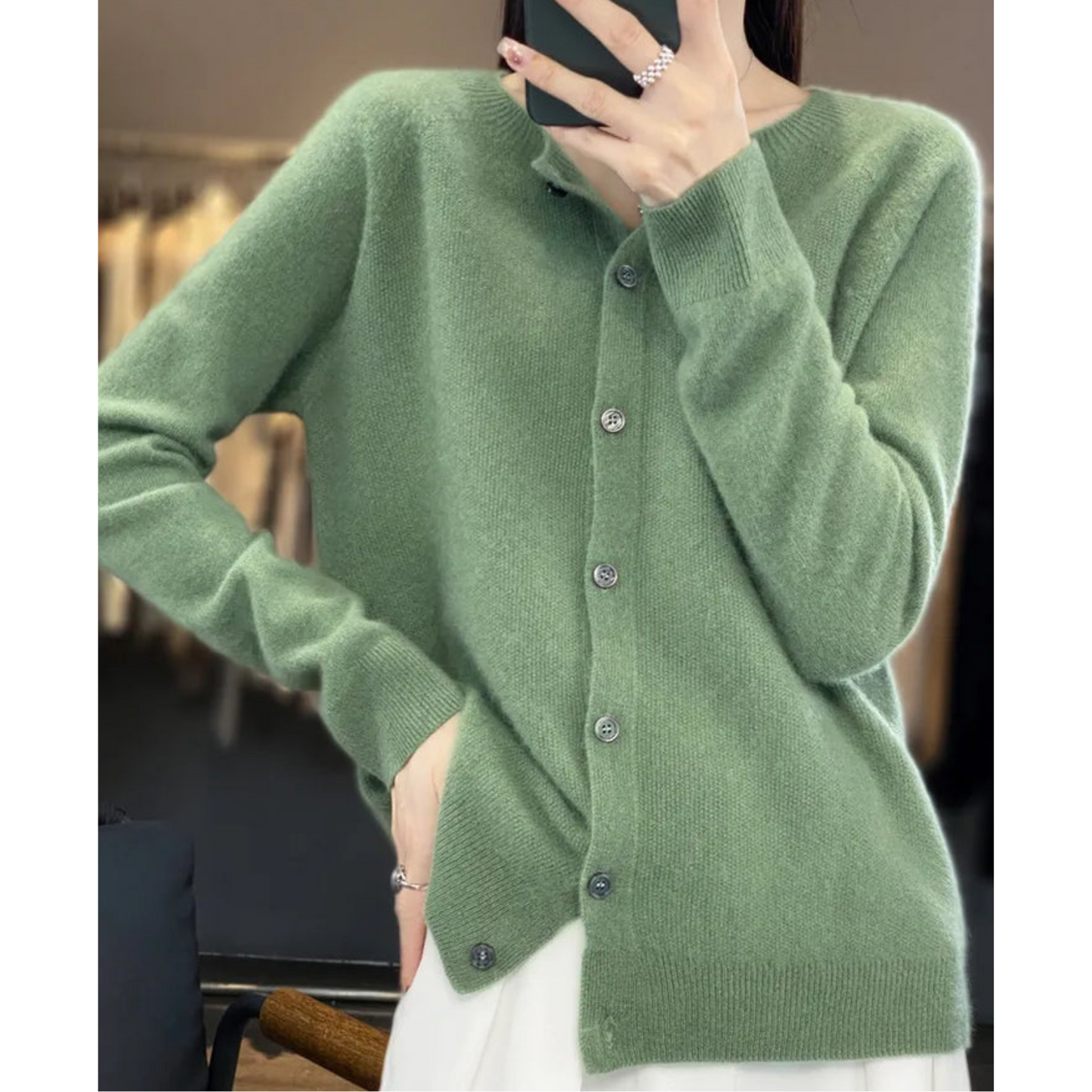 Cashmere Cardigan | Soft Knit Button Cardigan