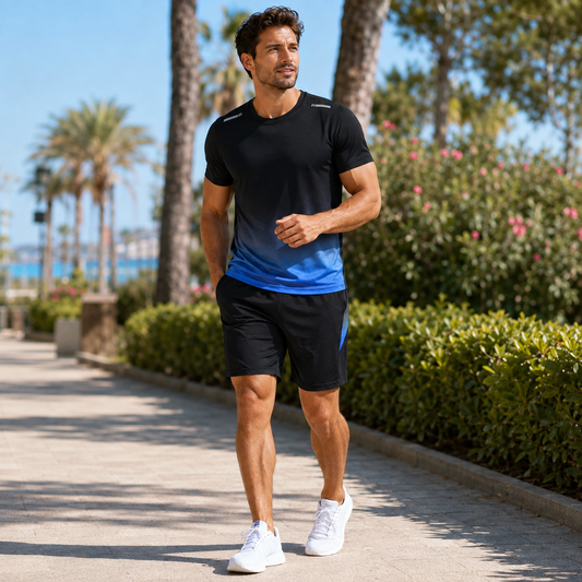Activewear Set | Quick-Dry T-Shirt & Shorts Set