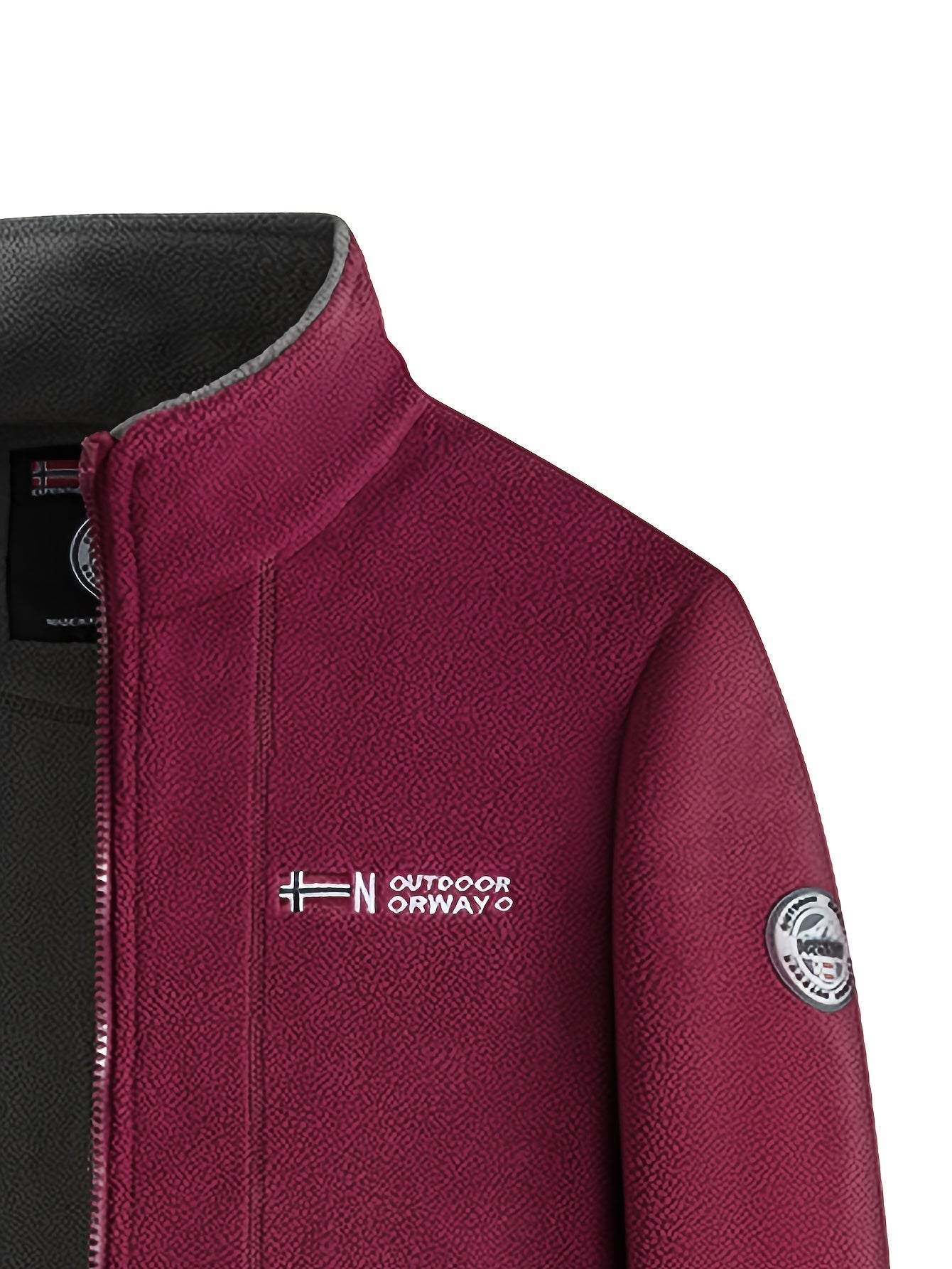 Warm High-Collar Outdoor Fleece Jacket