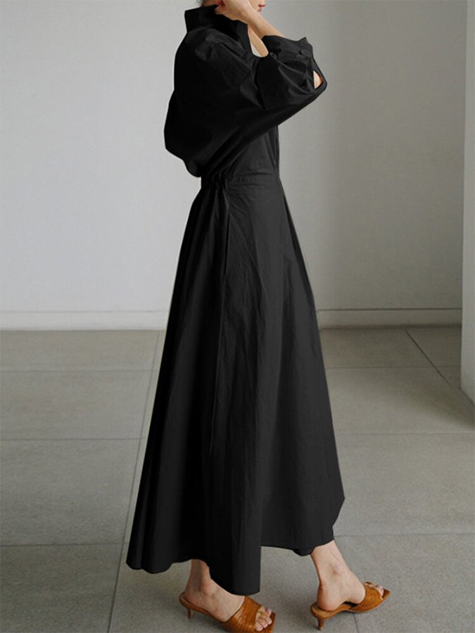 Long Dress | Elegant Flowing Linen Maxi Dress