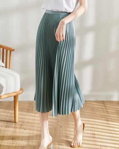 Women's Skirt | Pleated Midi Skirt