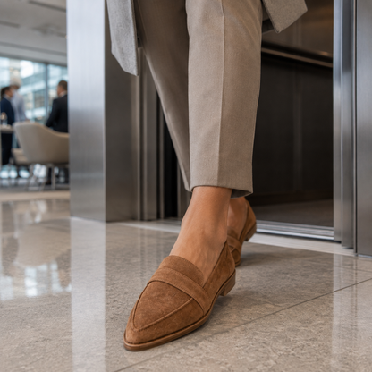 Orthopedic Suede Loafers | Cushioned Soft Slip-On Loafers