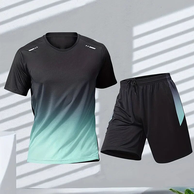 Activewear Set | Quick-Dry T-Shirt & Shorts Set