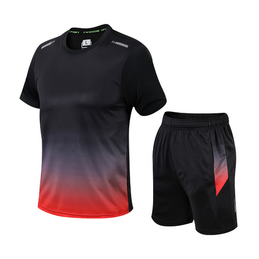 Activewear Set | Quick-Dry T-Shirt & Shorts Set