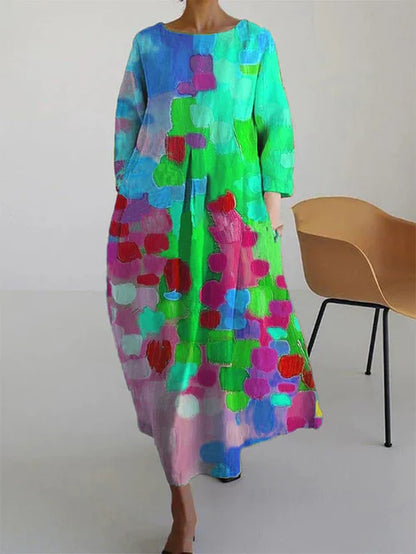 Floral Dress | Cotton A-Line Summer Dress