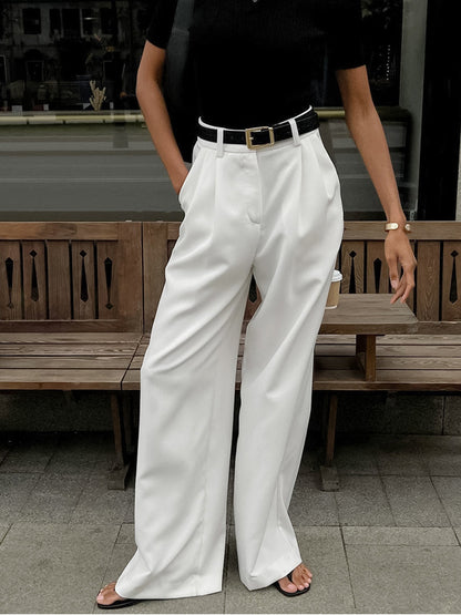 Women's Wide-Leg Trousers | Flowy High-Waist Pants