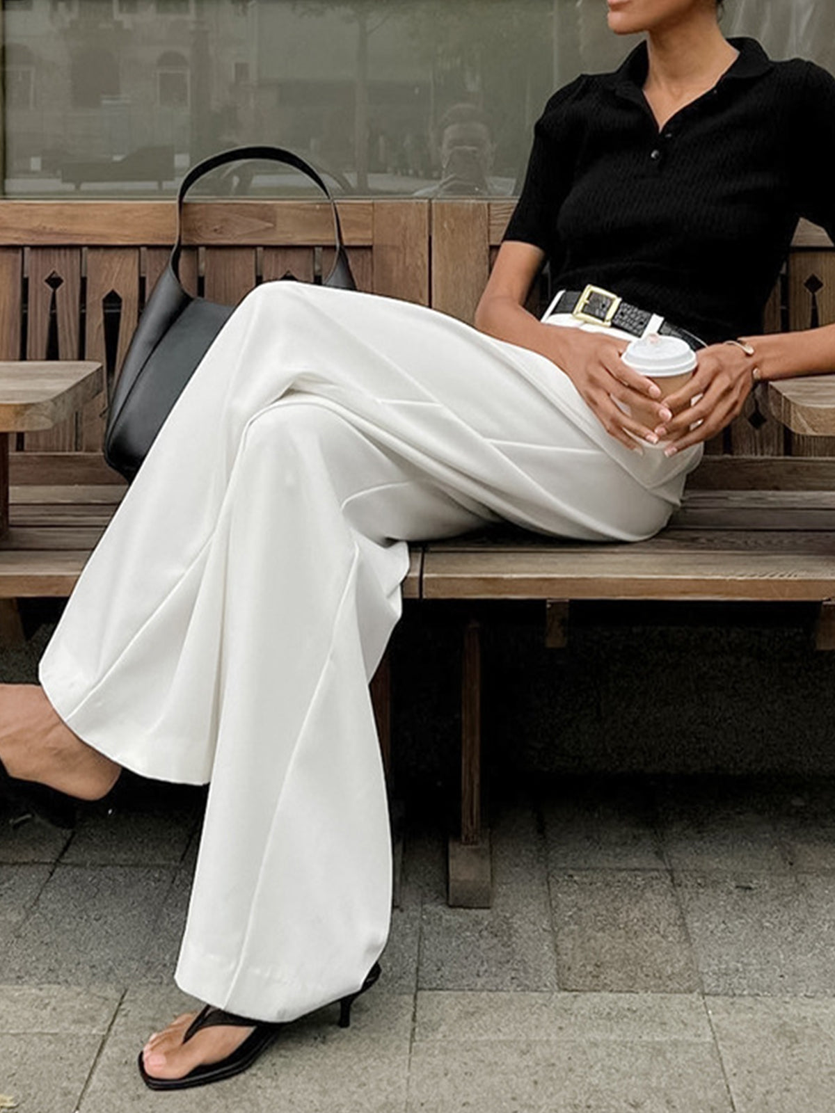 Women's Wide-Leg Trousers | Flowy High-Waist Pants