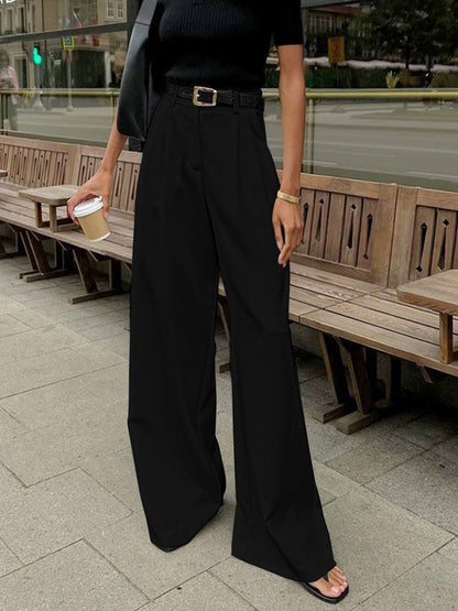 Women's Wide-Leg Trousers | Flowy High-Waist Pants