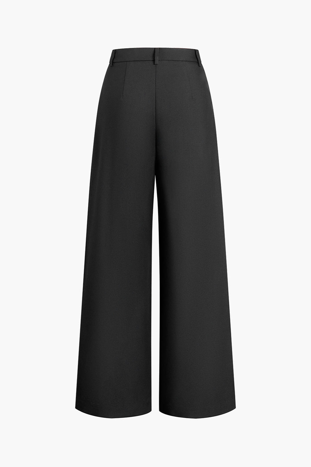 Linen Wide Leg Trousers | High Waist Tailored Pants