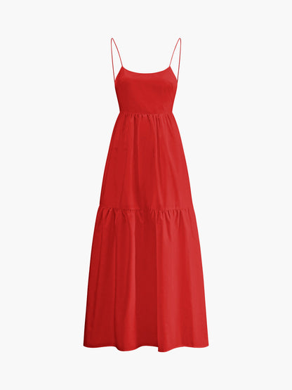 Women's Dress | Backless Sleeveless Maxi Dress