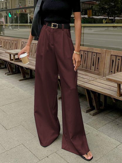 Women's Wide-Leg Trousers | Flowy High-Waist Pants