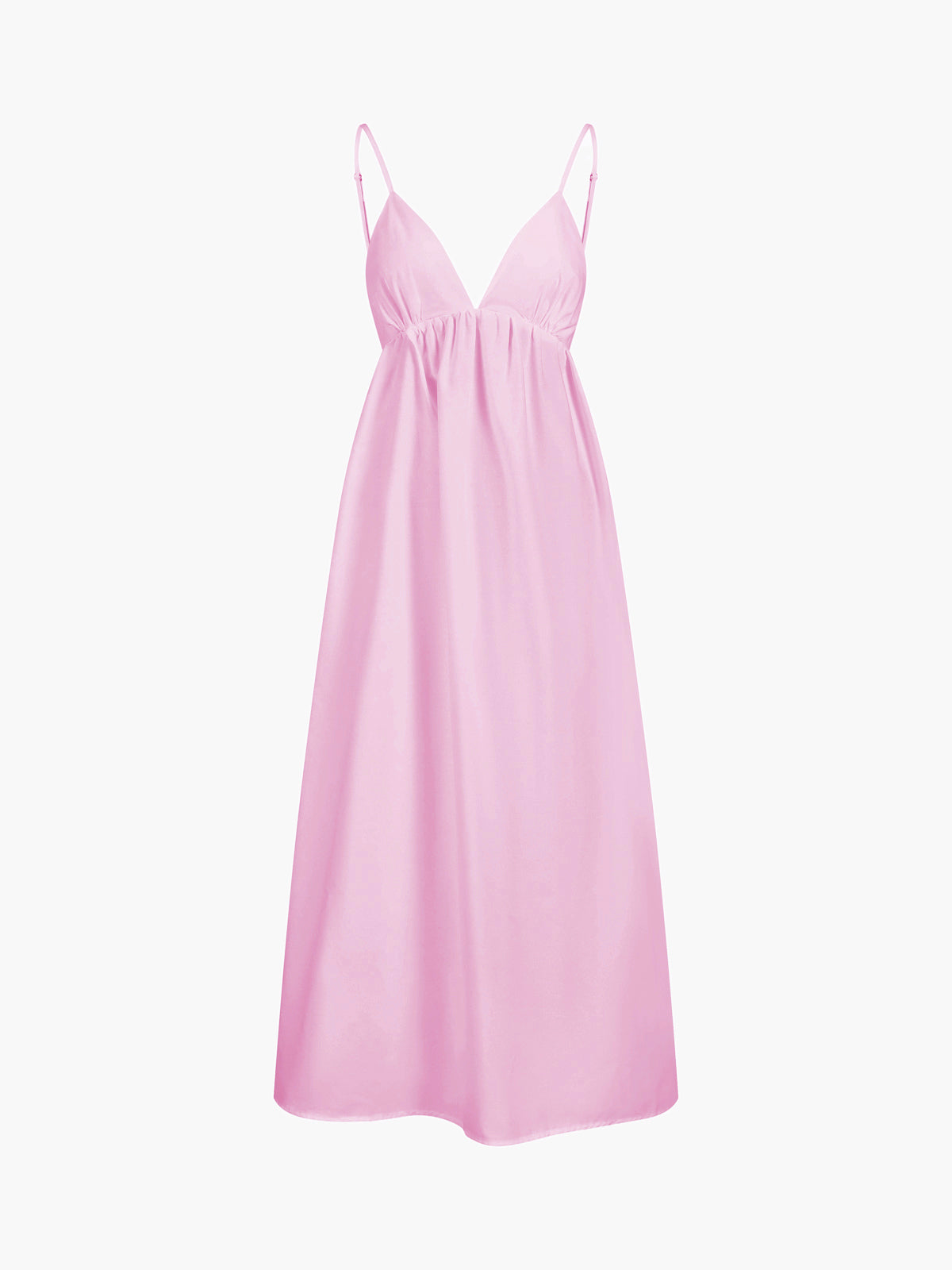 Women's Dress | Open-Back Cotton Midi Dress