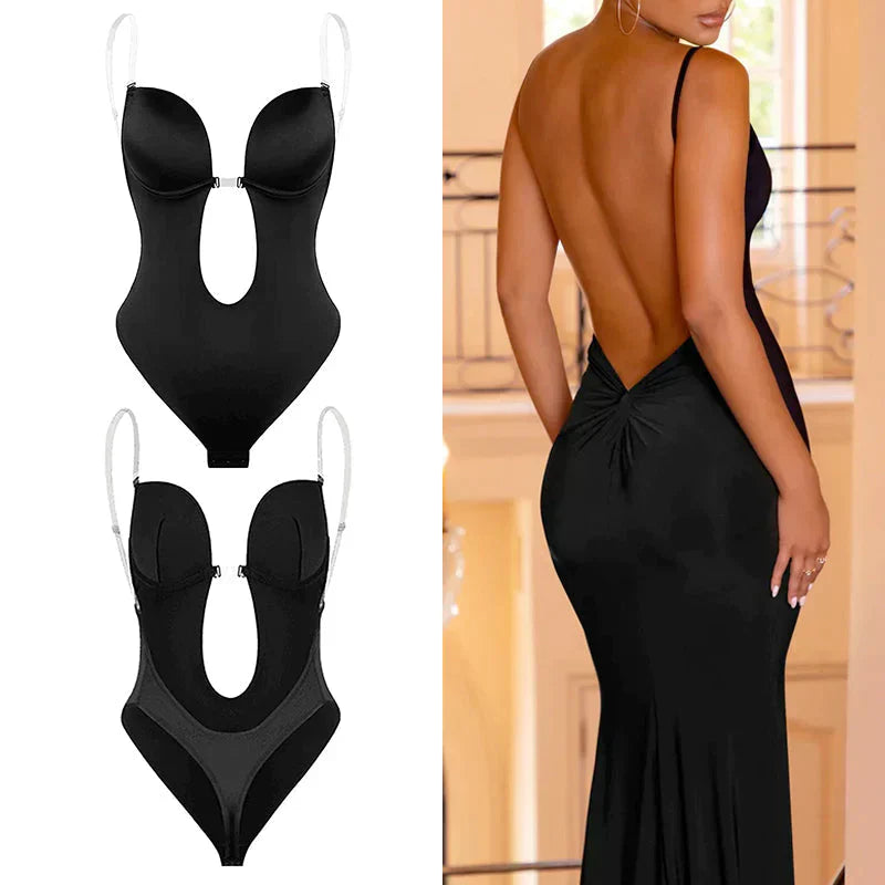 Women's backless seamless shaping bodysuit