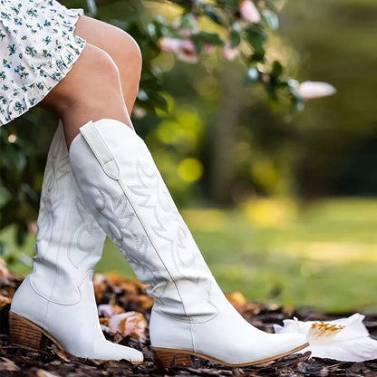Orthopedic Boots | Pointed-Toe Western Heeled Boots