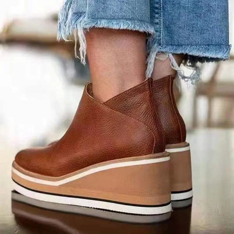 Women's Boots | Comfort Platform Ankle Boots