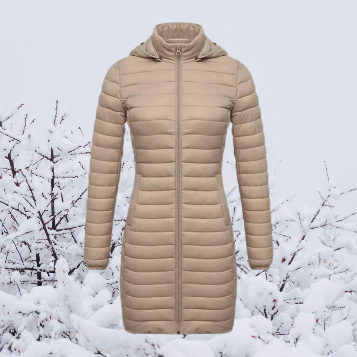 Women's Parka | Lightweight Long Hooded Winter Parka