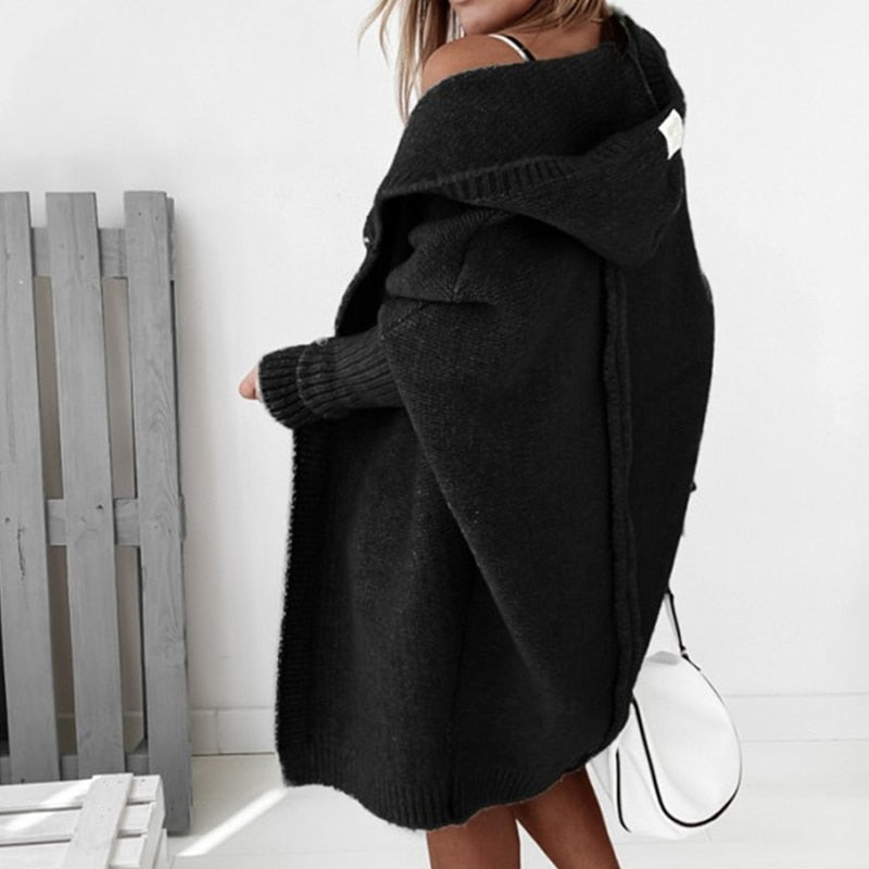 Hooded Cardigan | Oversized Cozy Knit Cardigan