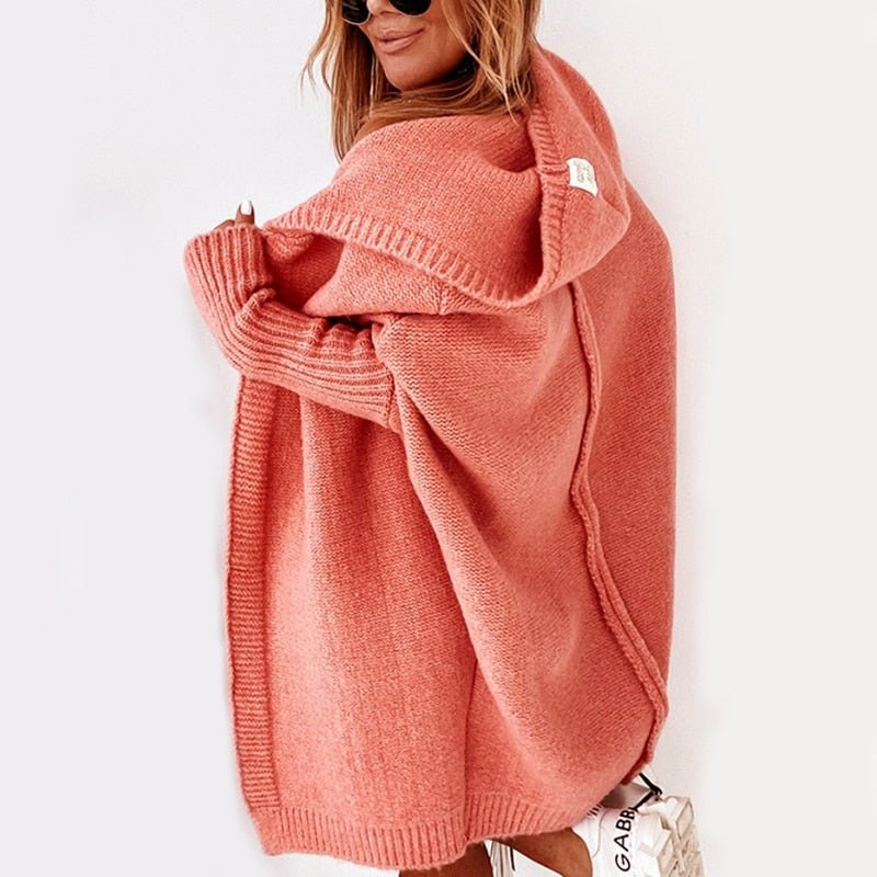 Hooded Cardigan | Oversized Cozy Knit Cardigan