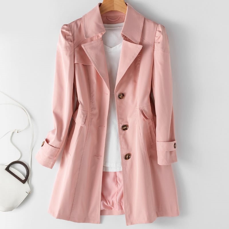 Linen Trench Coat | Lightweight Versatile Jacket