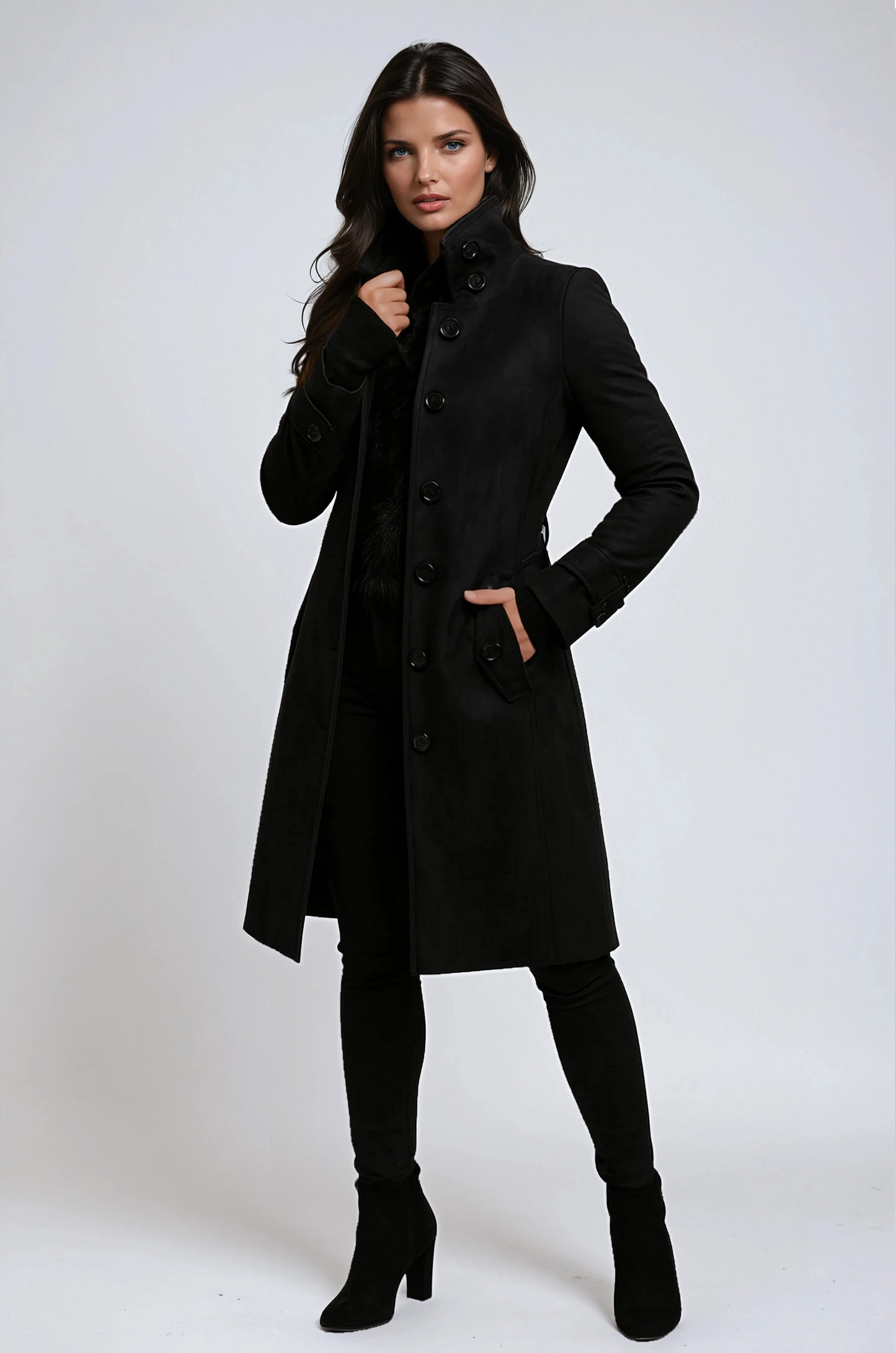 Classic Wool Trench Coat| Longline Winter Coat
